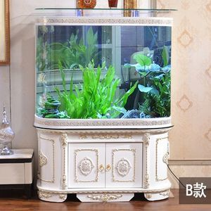 半圓形的魚缸在庭院中怎么放好看：半圓形的魚缸在庭院中的擺放位置