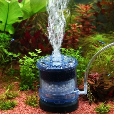 不用插電的魚缸過濾器：不用插電的魚缸過濾器是一種傳統的養魚方法