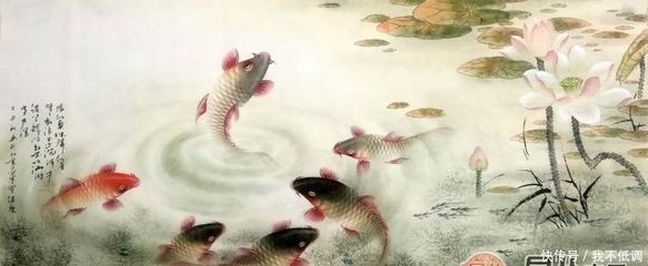 工筆龍魚畫法，筆龍魚畫法揭秘，傳統藝術