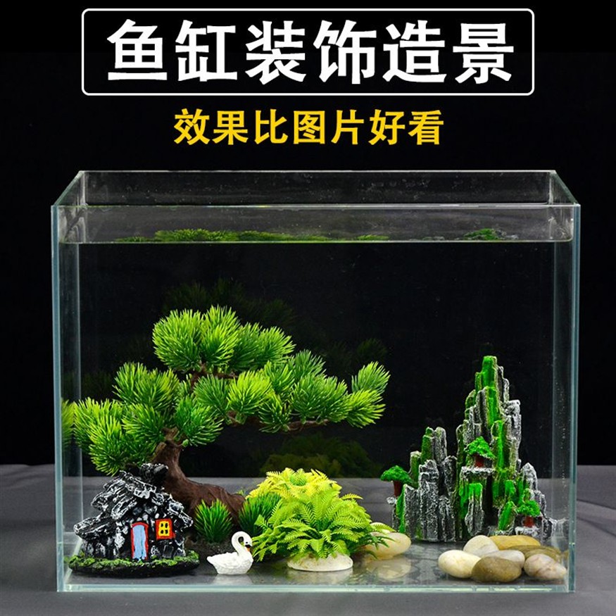 大魚缸造景簡單方法視頻：魚缸造景教程
