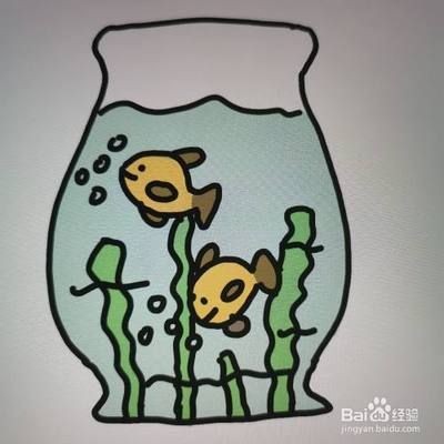 魚缸圖畫簡筆畫，兒童魚缸簡筆畫配色技巧兒童魚缸簡筆畫配色技巧 魚缸圖畫簡筆畫，兒童魚缸簡筆畫配色技巧兒童魚缸簡筆畫配色技巧 魚缸百科 第5張