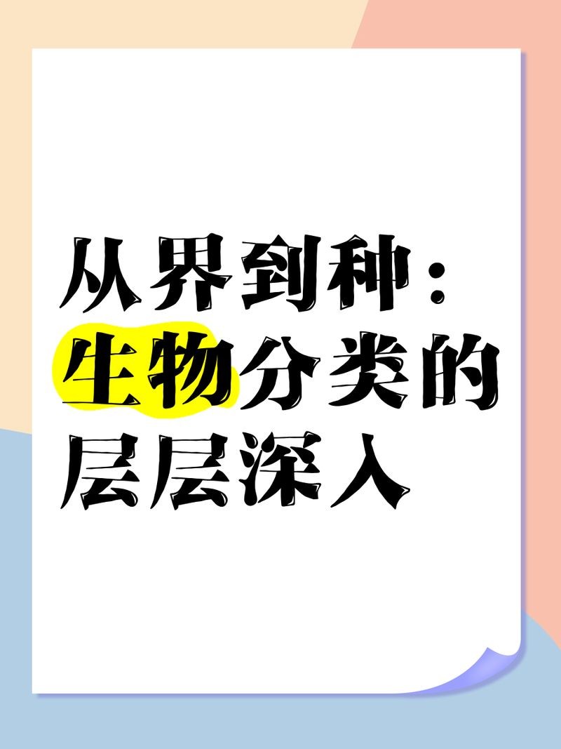 界、門、綱、目、科、屬、種