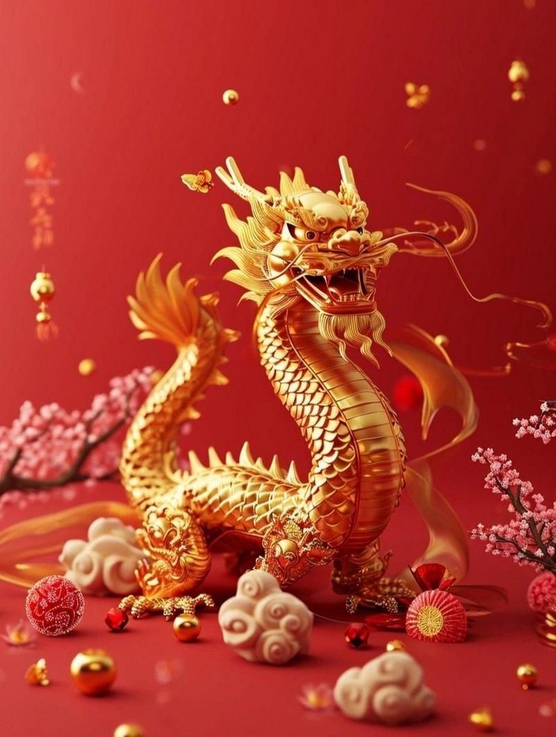 招財金龍圖片大全
