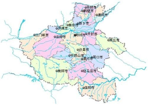 河南省水系分布圖 河南省水系分布圖 龍魚論壇 第12張