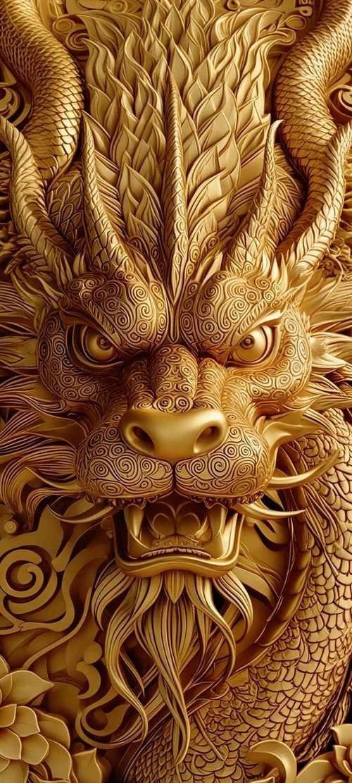 招財(cái)龍圖片100張