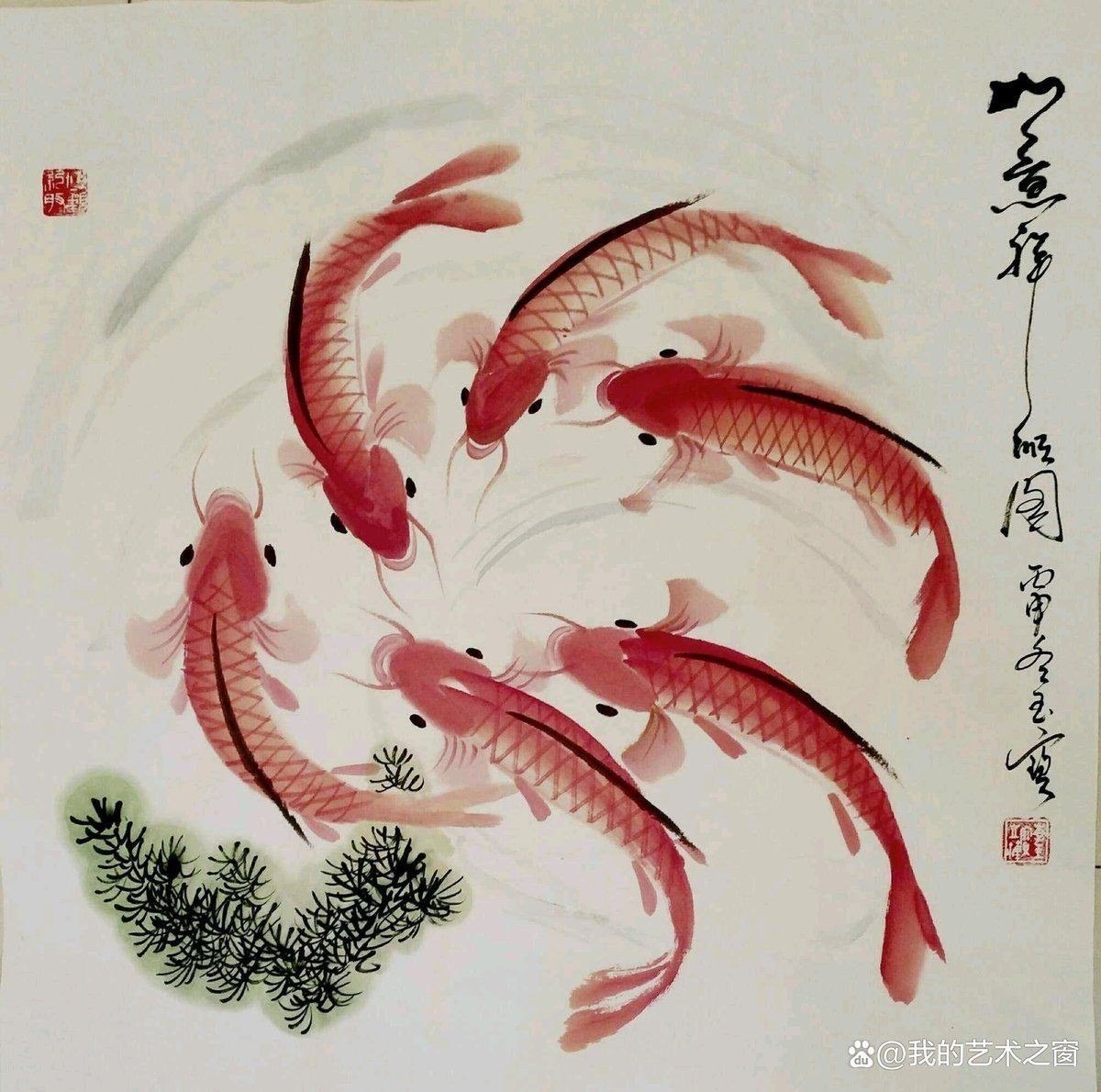 國畫寫意魚的畫法步驟