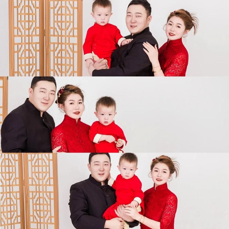 和昌興龍一家三口照片