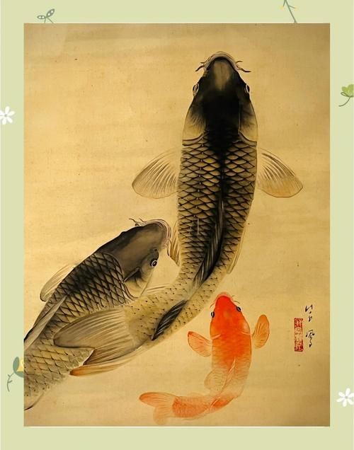 國畫魚圖片大全