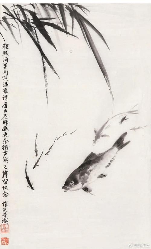 國畫魚圖片大全