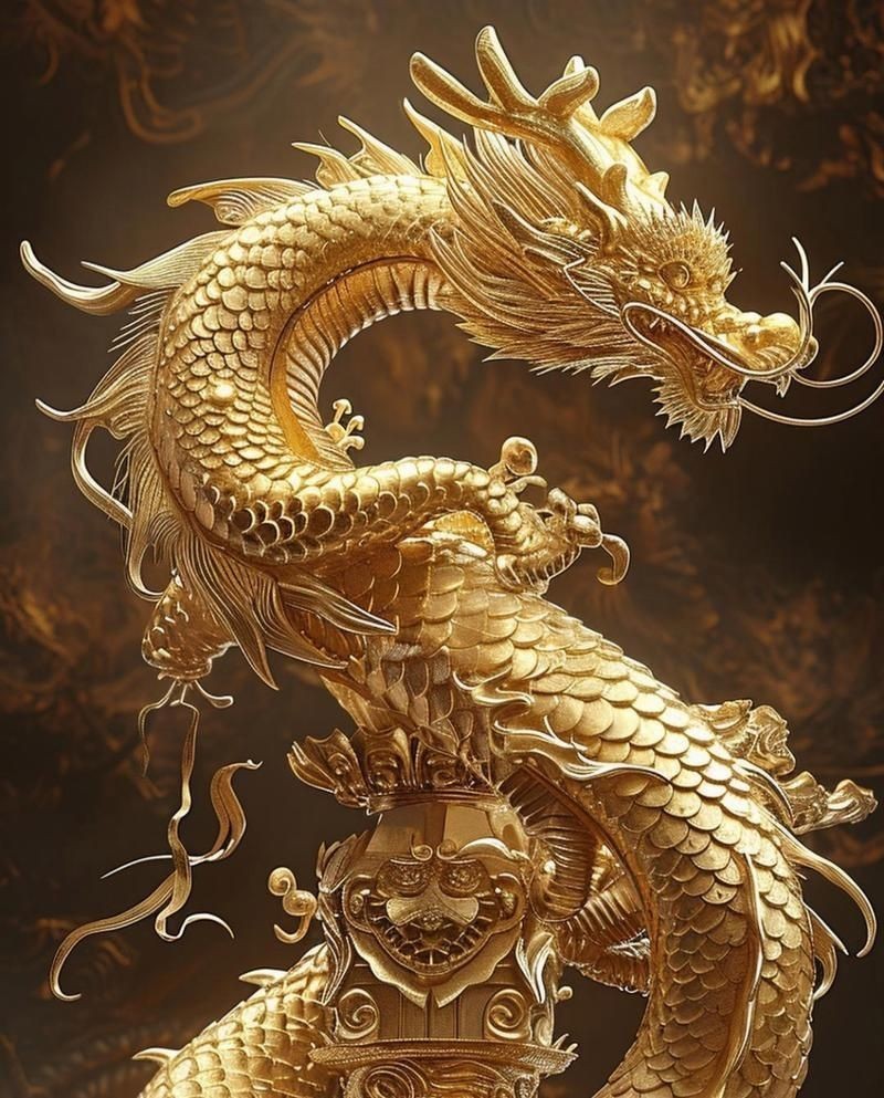 十大吉祥龍圖片，精選十大