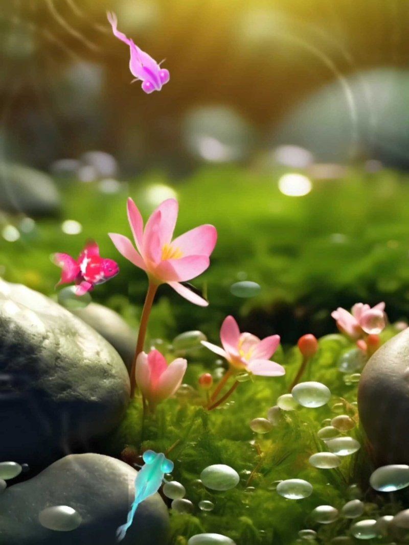 紅龍魚動(dòng)態(tài)壁紙，炫彩紅龍魚動(dòng)態(tài)壁紙，打造靈動(dòng)桌面視覺盛宴！