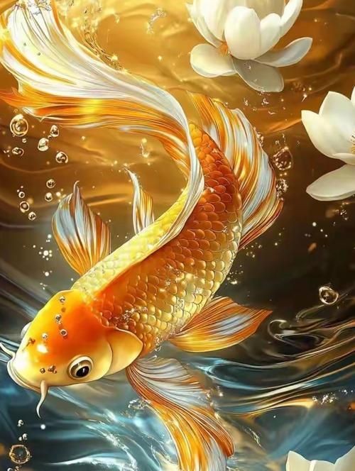 吉祥鯉魚圖片，吉祥如意·靈動逼真的吉祥鯉魚高清圖片精選