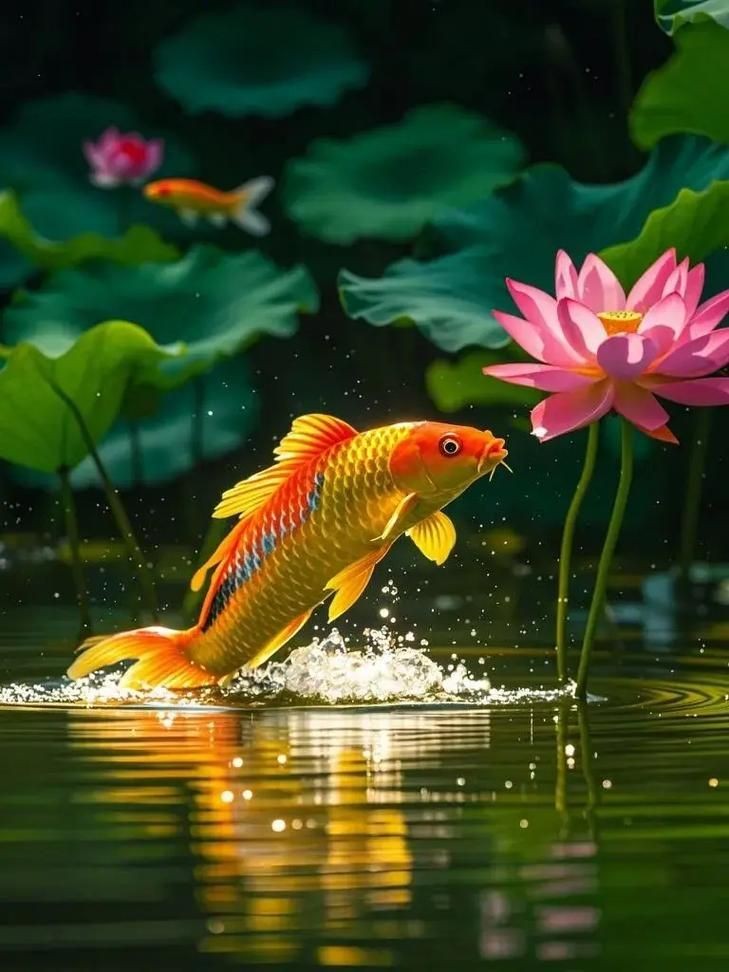 吉祥鯉魚圖片，吉祥如意·靈動逼真的吉祥鯉魚高清圖片精選