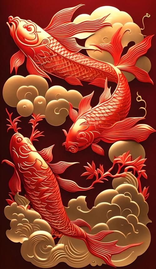 吉祥鯉魚圖片，吉祥如意·靈動逼真的吉祥鯉魚高清圖片精選