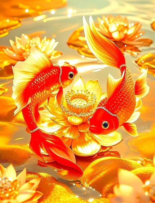 吉祥鯉魚圖片，吉祥如意·靈動逼真的吉祥鯉魚高清圖片精選