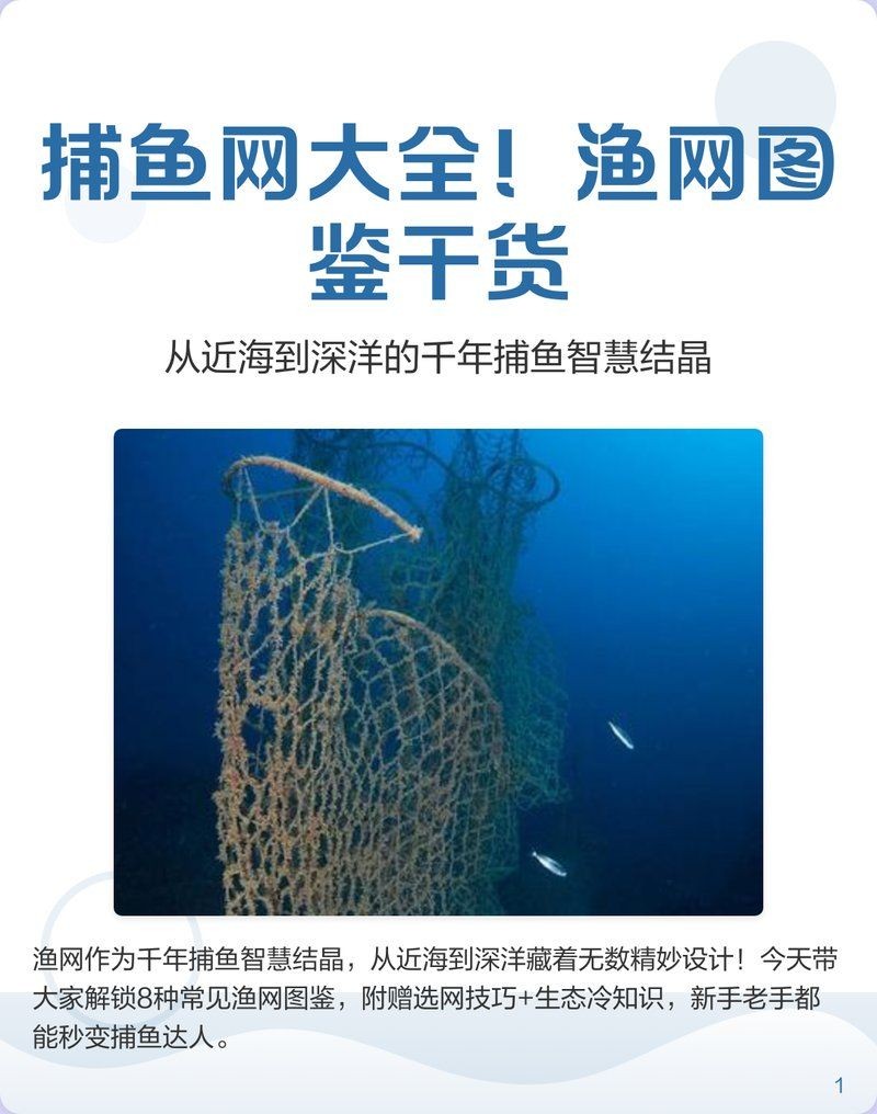 各種漁網(wǎng)大全，全網(wǎng)羅列！常見漁網(wǎng)類型