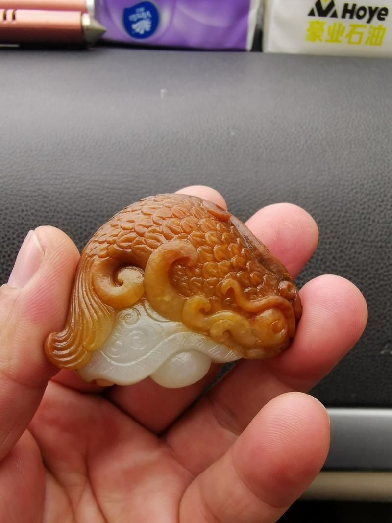 和田玉龍魚(yú)圖片，和田玉龍魚(yú)精品高清圖片鑒賞