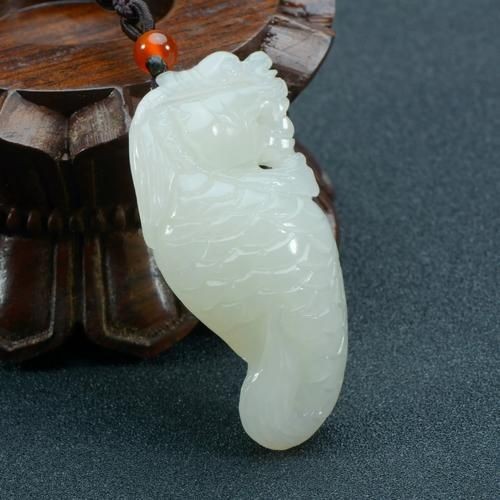 和田玉龍魚(yú)圖片，和田玉龍魚(yú)精品高清圖片鑒賞