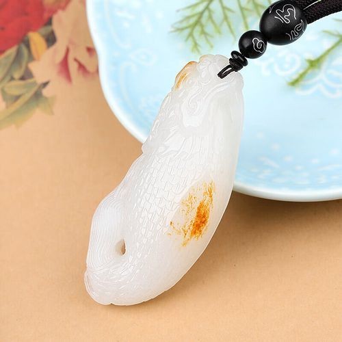 和田玉龍魚(yú)圖片，和田玉龍魚(yú)精品高清圖片鑒賞
