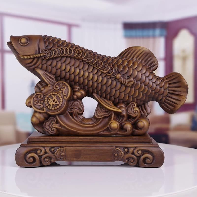 木雕金龍魚的寓意：木雕金龍魚寓意解析 木雕金龍魚的寓意：木雕金龍魚寓意解析 龍魚百科 第18張