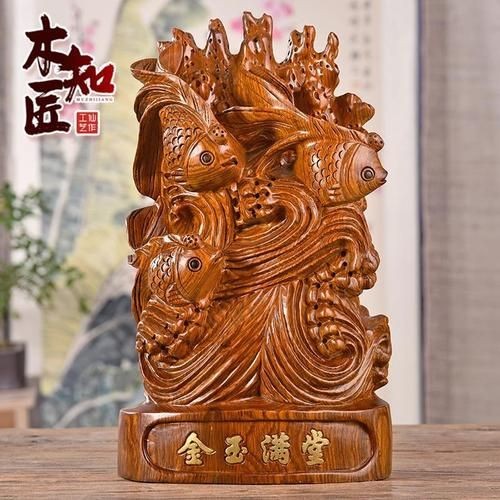 木雕金魚圖片大全大圖：“木雕金魚”傳統(tǒng)手工藝品的藝術(shù)魅力與視覺(jué)呈現(xiàn)