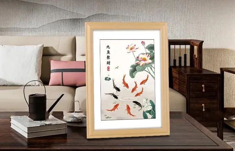 九條魚掛在什么位置好：九魚圖懸掛九魚圖風水布局，九魚圖風水布局需注意