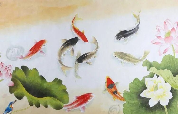九條魚掛在什么位置好：九魚圖懸掛九魚圖風水布局，九魚圖風水布局需注意