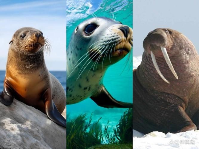 海獅海象海豹圖片：海獅、海象與海豹三類典型海洋哺乳動物中的三巨頭