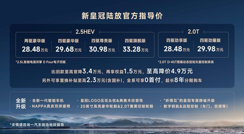 皇冠豹2024款最新價格：2024款豐田皇冠豹正式公布售價區間為xx萬元至xx萬元 皇冠豹2024款最新價格：2024款豐田皇冠豹正式公布售價區間為xx萬元至xx萬元 龍魚論壇 第3張