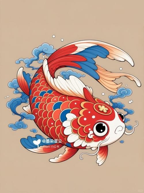 錦鯉卡通圖片可愛|《錦鯉卡通圖片可愛》 錦鯉卡通圖片可愛|《錦鯉卡通圖片可愛》 龍魚百科 第8張