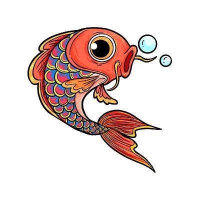 錦鯉卡通圖片可愛|《錦鯉卡通圖片可愛》 錦鯉卡通圖片可愛|《錦鯉卡通圖片可愛》 龍魚百科 第20張