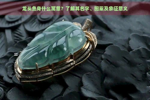龍頭魚身在風水中的作用|龍頭魚身在風水中的寓意與象征意義與象征意義