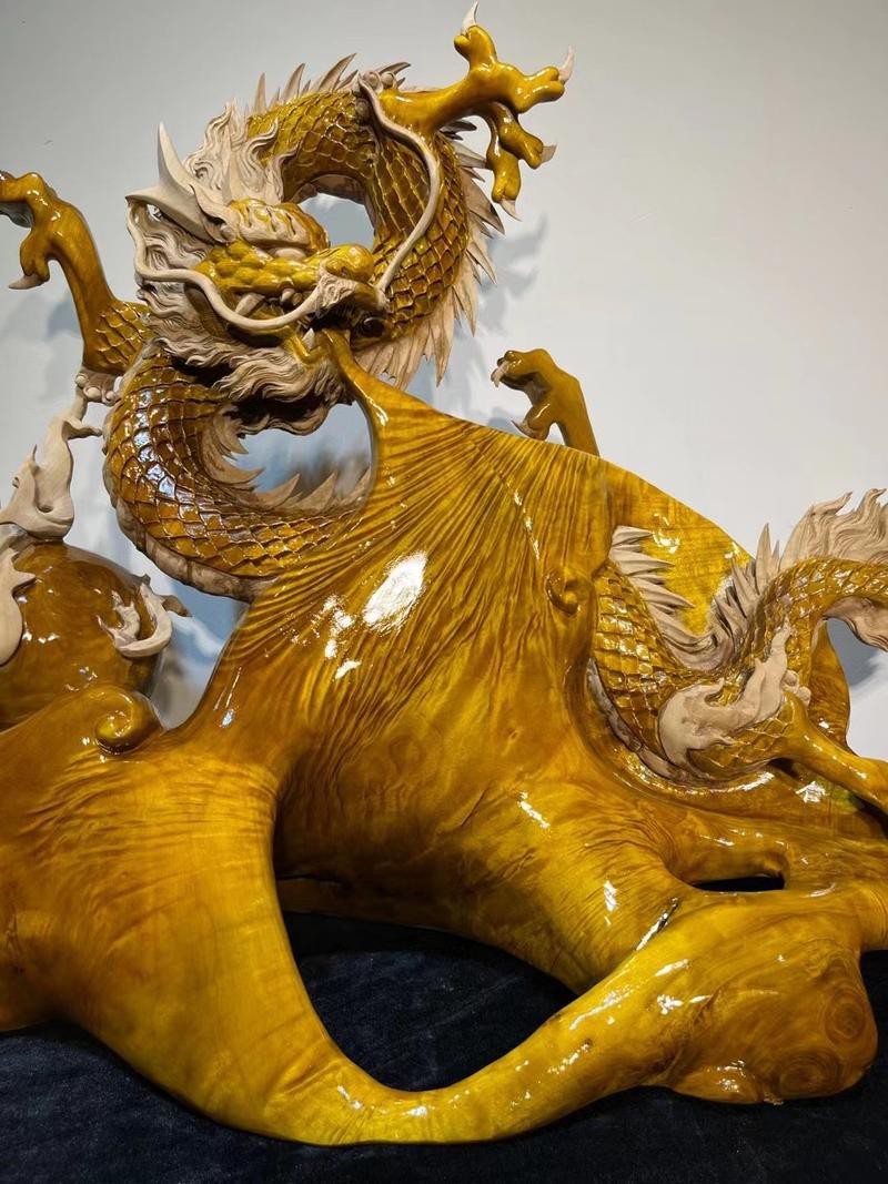 有沒有高清的木雕龍頭圖片？|福建晉江潘山廟宇木雕非遺之美新華社木雕龍頭圖片