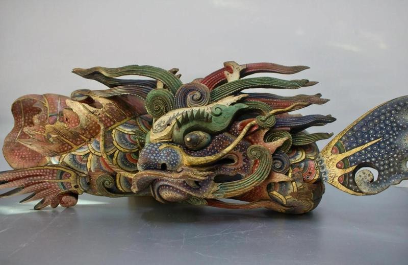金龍龍魚木雕精品【金龍魚擺件，讓傳統工藝成為記錄家族記憶的文化載體】