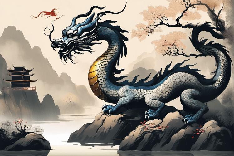 風水龍圖片【形勢派風水學中的“龍”指的是什么，它有什么作用】 風水龍圖片【形勢派風水學中的“龍”指的是什么，它有什么作用】 龍魚論壇 第26張