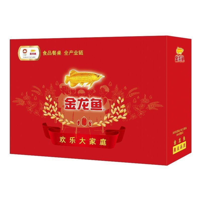 金龍魚福遇錦鯉大禮包D款【金龍魚“福遇錦鯉”大禮包d3600g+1438ml】