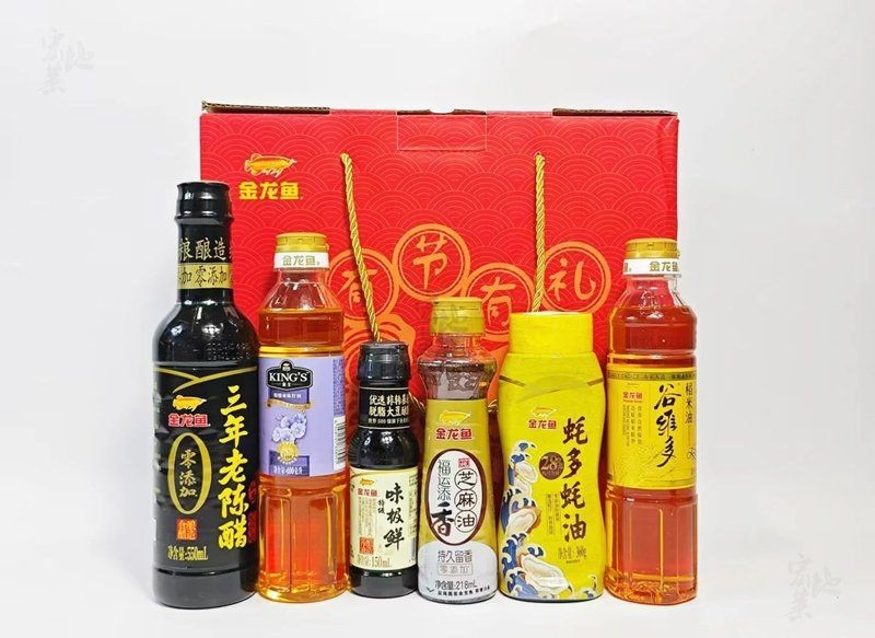 金龍魚福遇錦鯉大禮包D款【金龍魚“福遇錦鯉”大禮包d3600g+1438ml】