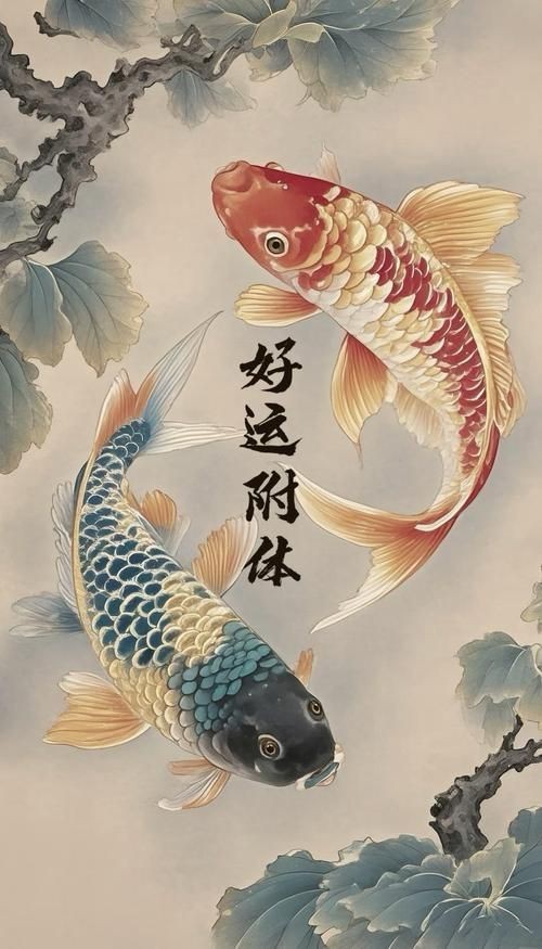 錦鯉圖片壁紙【好運錦鯉，如魚得水】