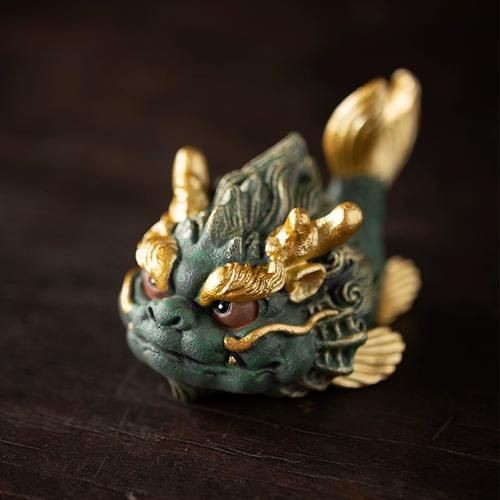 龍魚象征著什么吉祥物圖片【千秋文化,龍魚擺件擺放秘籍,招財運勢擋不住!】