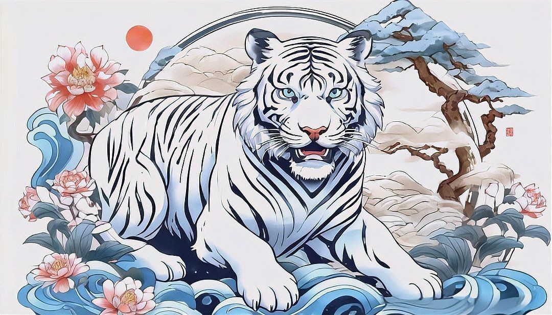 紅虎的寓意和象征【紅虎作為中國傳統文化中的獨特符號，融合了虎的原始象征與紅色文化的特殊內涵】