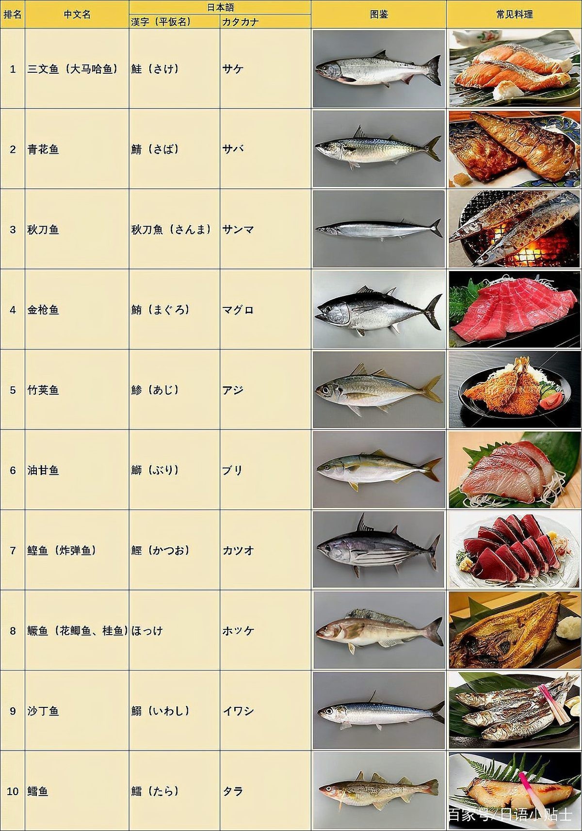 日本人最常吃的魚【日本人最常吃的4種魚，三文魚堪稱經(jīng)典】