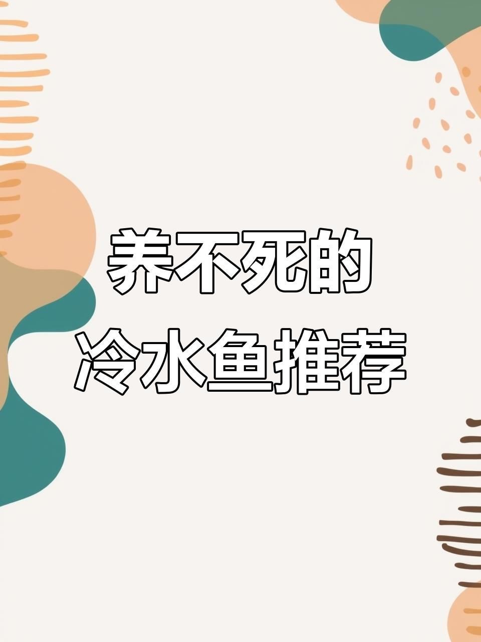 可以混養的小型冷水魚【小型冷水魚適合混養的小型冷水魚推薦及搭配建議】