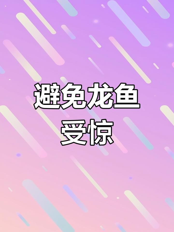 有哪些方法可以減少龍魚的驚嚇？【如何避免龍魚受到驚嚇】