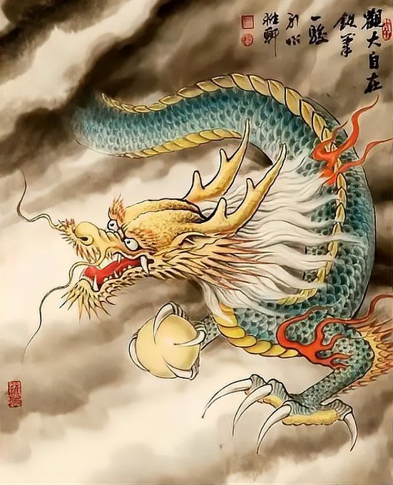 龍頭像【《山海經》——燭龍銜】