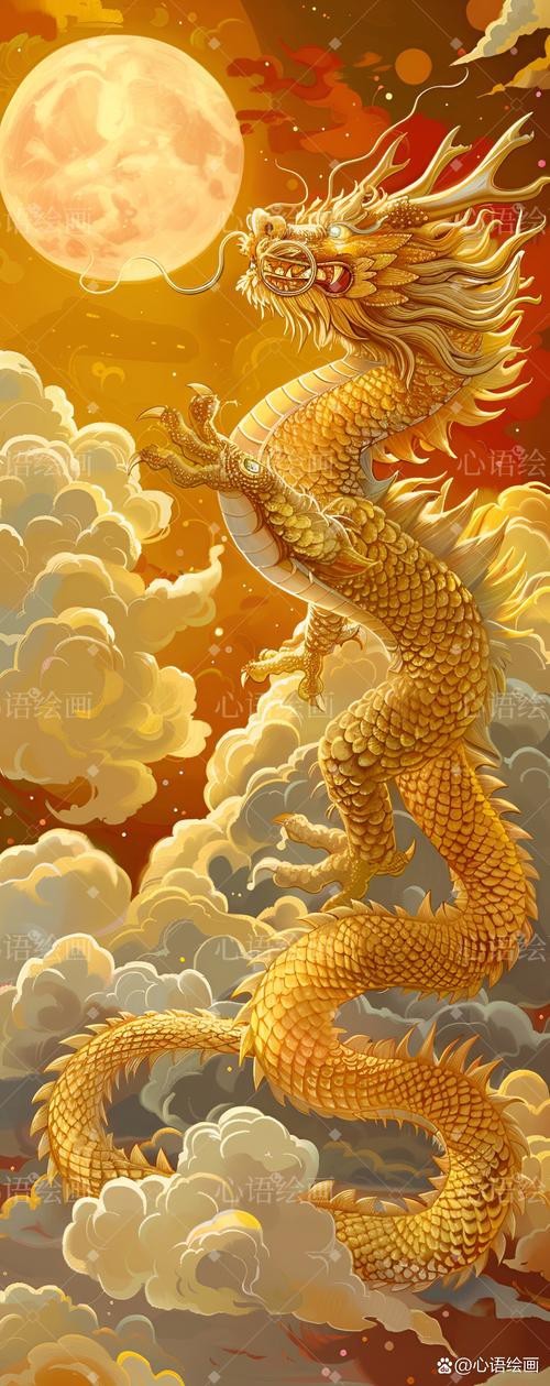 國潮風格的金龍插畫有哪些？【國潮風格的金龍插畫融合了傳統與現代元素，展現出獨特魅力】