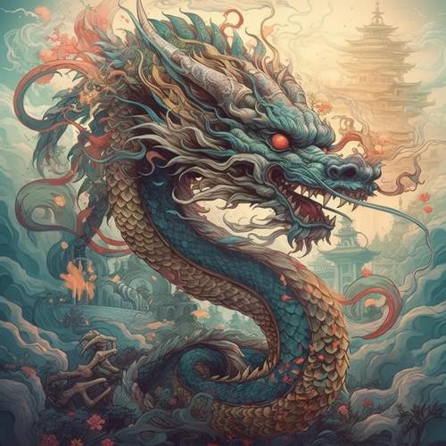 國潮風格的金龍插畫有哪些？【國潮風格的金龍插畫融合了傳統與現代元素，展現出獨特魅力】