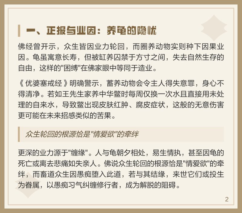佛說烏龜不能隨便養【佛說烏龜、花龜能隨便放生時需選擇長江流域以南的永久性水域】