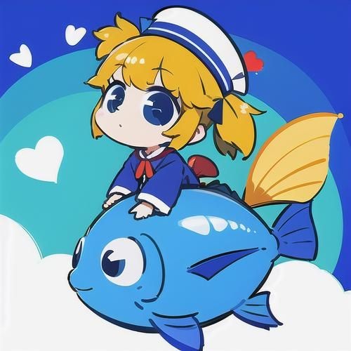 可愛Q版小魚【《可愛q版小魚》**畫法合集】