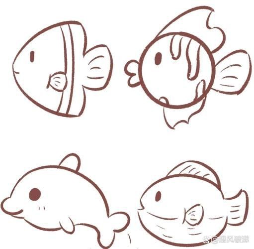 可愛Q版小魚【《可愛q版小魚》**畫法合集】