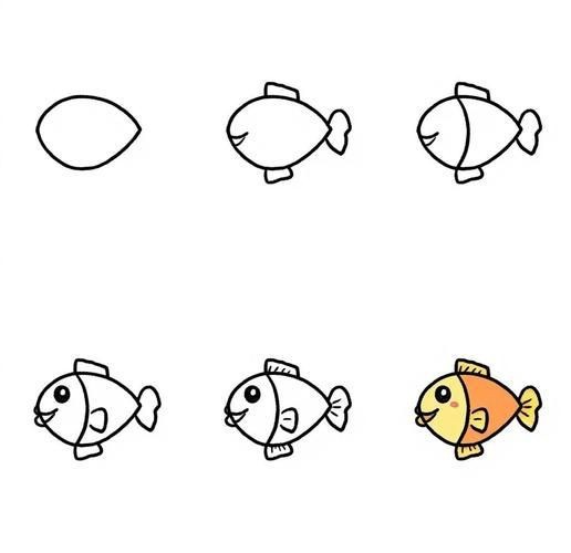 可愛Q版小魚【《可愛q版小魚》**畫法合集】